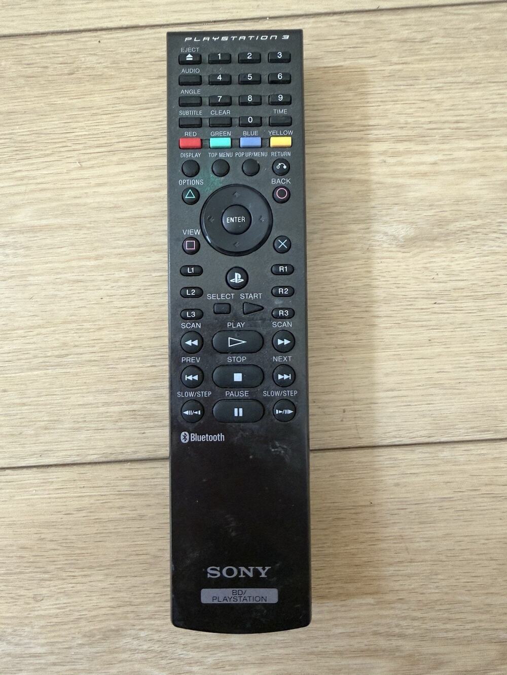 Sony BD Playstation 3 PS3 OEM Genuine Blu-Ray DVD Remote Control CECHZR1U Tested